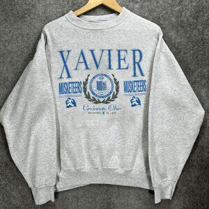 Vintage Xavier University Sweatshirt, NCAA Xavier Musketeers Basketball Shirt